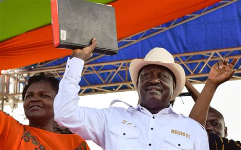 Kenyan opposition leader Raila Odinga had himself sworn in as an ...