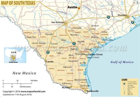 South Texas Map ~ CAOTICAMARY