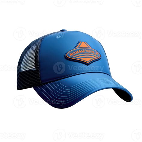 Cap mockup. Isolated on transparent background, realistic cap hat ...