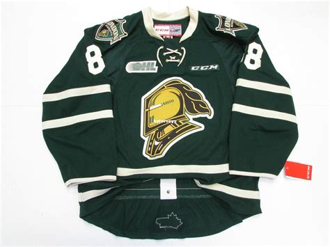 2019 Cheap Custom PATRICK KANE LONDON KNIGHTS AUTHENTIC GREEN OHL CCM ...