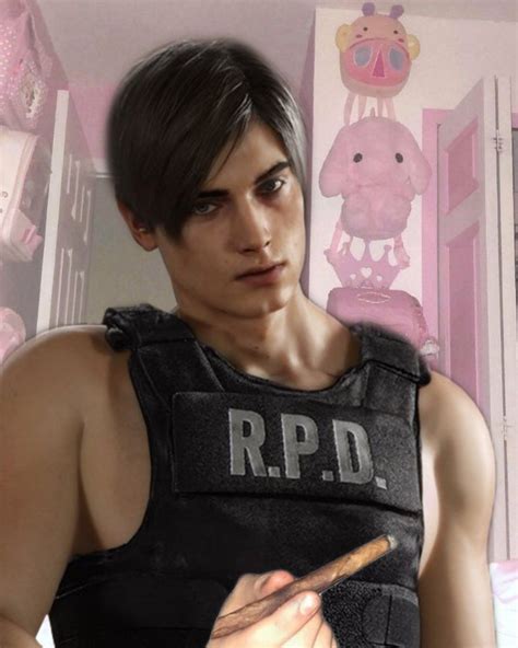 Leon Kennedy (from the Resident Evil video game series. He has dirty ...