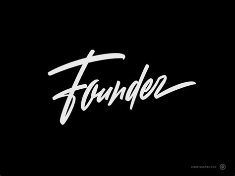 Founder by Sergey Shapiro on Dribbble