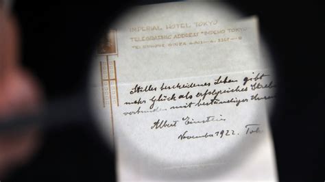 Einstein’s Note on Happiness Sells for $1.3 Million