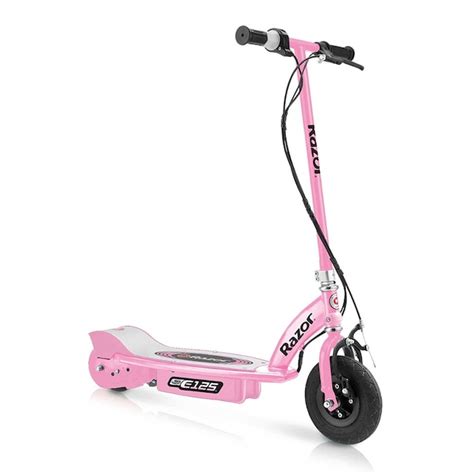 Razor Motorized Rechargeable Pink Electric Scooter W/Pink Helmet and Safety Set in the Scooters ...