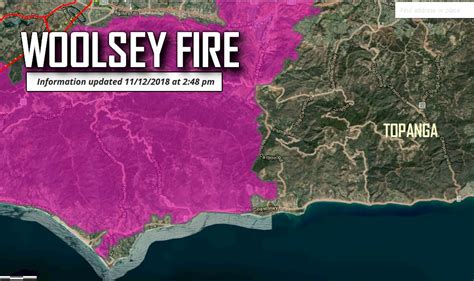 Malibu Fire Map 2018 Damage: Malibu Evacuation Update