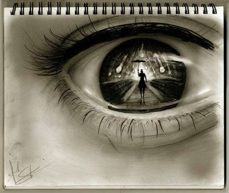 Beautiful sketch | Reflection art, Eye drawing, Eye art