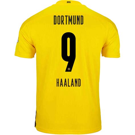 2020/21 PUMA Erling Braut Haaland Borussia Dortmund Home Jersey - SoccerPro