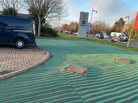 Additional parking at Bristol Street Motors - Grassmats