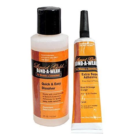 LIQUID GOLD Bond A Weav Kit Extra Super Adhesive 05oz Tube Glue Quick ...