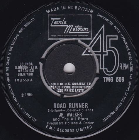 Jr. Walker And The All Stars – Road Runner – Vinyl (4-Prong Pushout ...