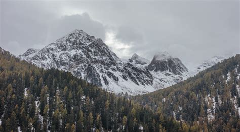 Aerial view of snowy mountain HD wallpaper | Wallpaper Flare