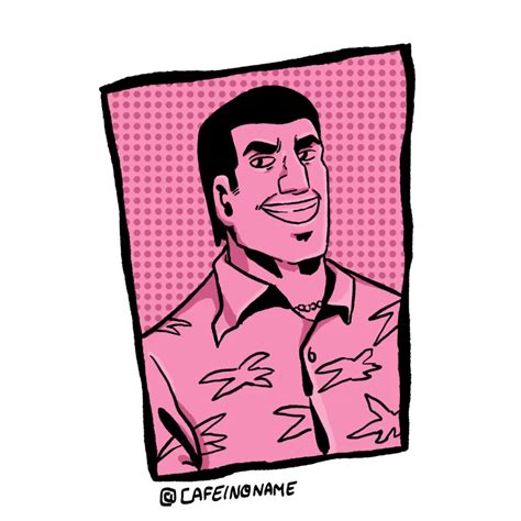 Tommy Vercetti - Illustration by Samy Brahimi - Cafeinoname on Dribbble