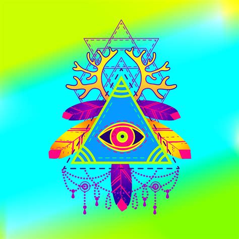 All-seeing eye pyramid symbol. 350510 Vector Art at Vecteezy