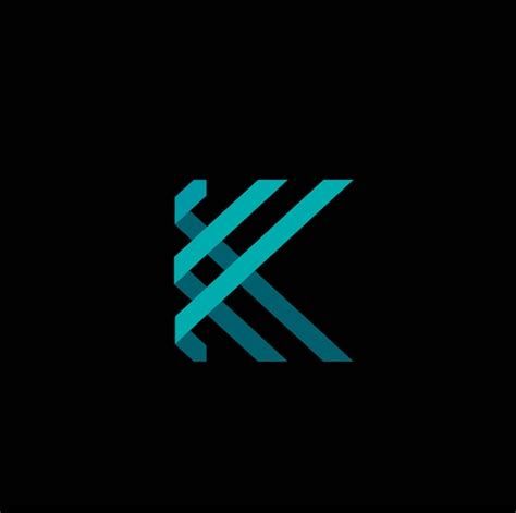 Premium Vector | 3d letter k logo vector