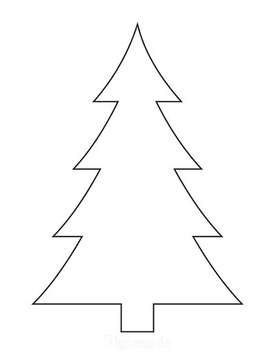 Christmas Tree Templates | Free Printable Outlines & Patterns in All Shapes & Sizes