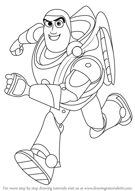 Learn How to Draw Buzz Lightyear from Toy Story (Toy Story) Step by ...