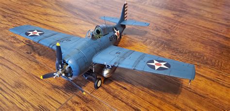 Grumman F4F-4 Wildcat Fighter Aircraft -- Plastic Model Airplane Kit ...