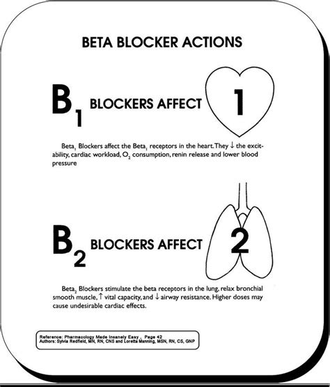 Beta blocker action chest sheet | Pharmacology nursing, Nurse, Nursing ...