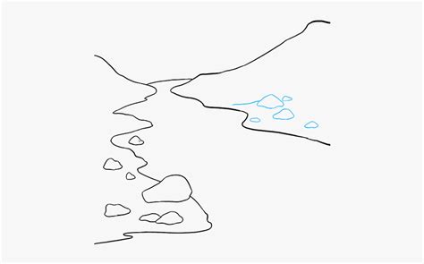 How To Draw River - Outline Image Of River, HD Png Download , Transparent Png Image - PNGitem