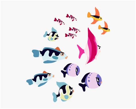 School Of Fish Png Transparent Image - Cartoon School Of Fish, Png Download , Transparent Png ...