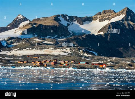 Argentinian Antarctic settlement, Esperanza Base, Hope Bay, Antarctica, Polar Regions Stock ...