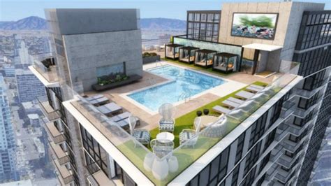 apartment rooftop pool design - Google Search in 2020 | Apartment pool ...