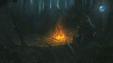 Campfire - Artwork for Archmage Rises, Rogier van de Beek on ArtStation at https://www ...