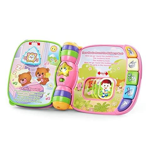 VTech Musical Rhymes Book, Pink - Epic Kids Toys