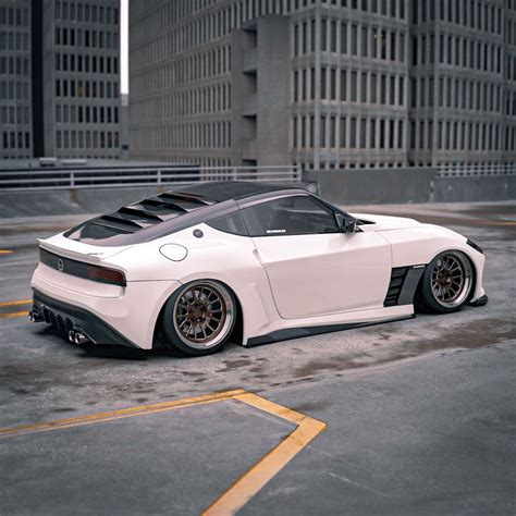 Nissan 400Z Concept Gets Widebody and Rocket Bunny Makeovers - autoevolution