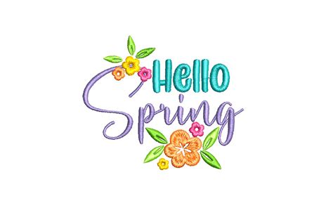 Hello Spring Quotes About Spring · Creative Fabrica