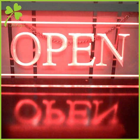 Custom Lighted Acrylic Signs Manufacturer | IS LED OPEN SIGN