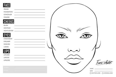 Makeup Face Chart Printable | Makeupview.co