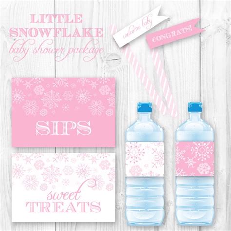 Little Snowflake Baby Shower Package Baby It's Cold