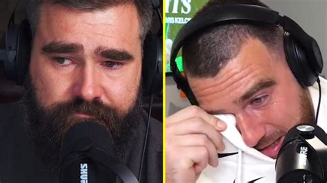 Travis Kelce and brother Jason break down in tears remembering mum ...