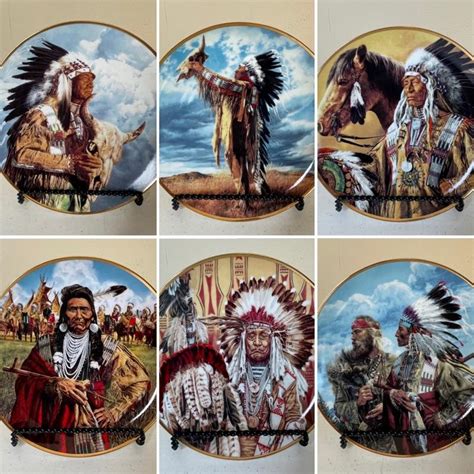 A- Franklin Mint “Native American” Plate Collection | EstateSales.org