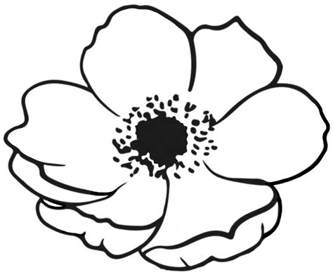 Printable Poppy To Colour In Rooftop Post Printables | My XXX Hot Girl