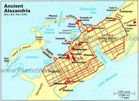 Ancient Alexandria Map - Tourist Attractions | Ancient alexandria ...