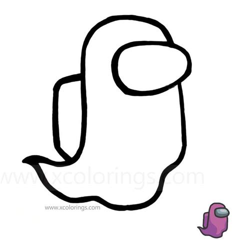 Among Us Ghost Coloring Pages - XColorings.com