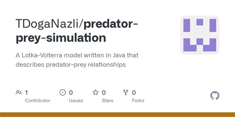 GitHub - TDogaNazli/predator-prey-simulation: A Lotka-Volterra model written in Java that ...