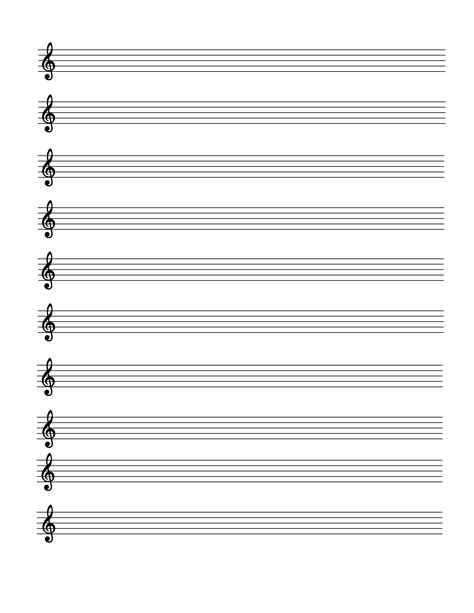 Music Notes Printable Paper