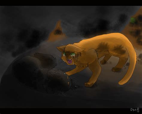 Yellowfang's Death by DrawMachine030 on DeviantArt