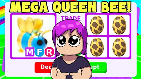 I Traded my Mega Queen Bee (Adopt me) - YouTube