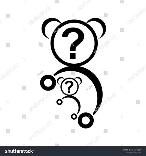 Panda Logo Image Black White On Stock Vector (Royalty Free) 2073946256 ...