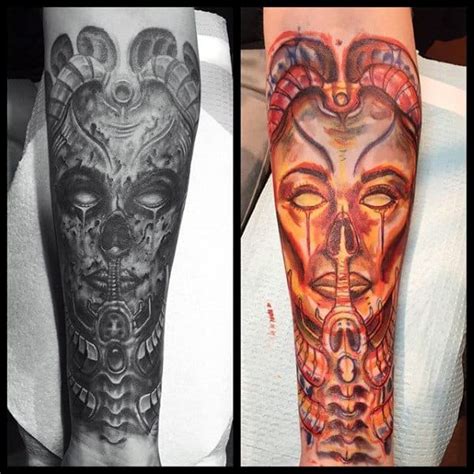 50 Hr Giger Tattoo Designs For Men - Swiss Painter Ink Ideas