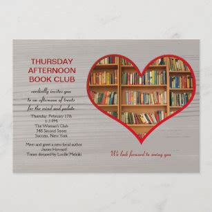 Book Club Invitations | Zazzle