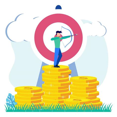 Illustration vector graphic cartoon character of business target 5766014 Vector Art at Vecteezy