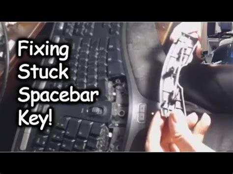 Fixing Stuck Spacebar Key - YouTube