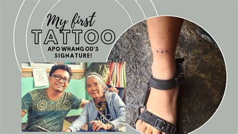 How I got my First Tattoo from Apo Whang Od - YouTube