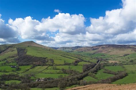 A View Over the Hope Valley in the Peak District, Derbyshire Stock Photo - Image of grass, peaks ...