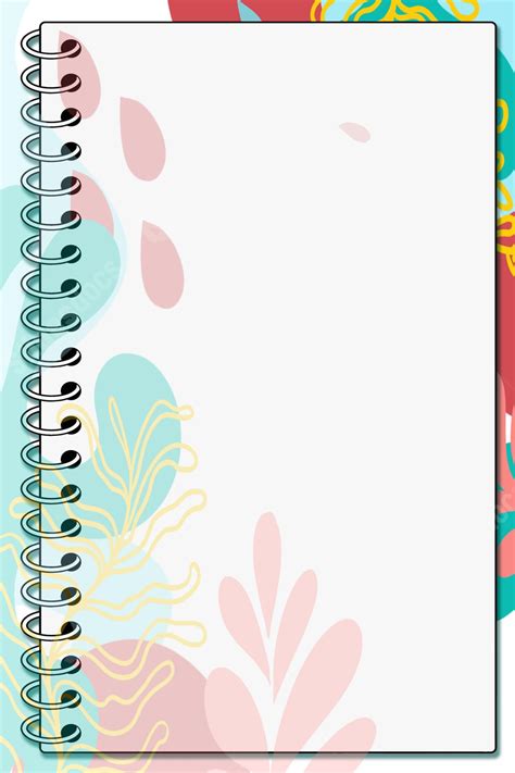 Border Notebook With A Fresh Design Page Border Background Word Template And Google Docs For ...